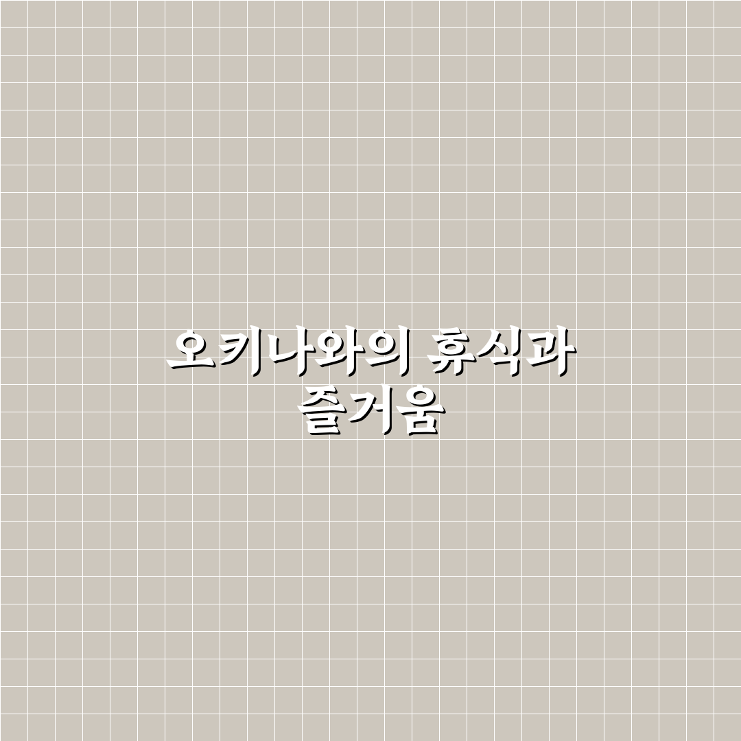 오키나와 더부세나 방문 꿀팁과 여행 후기 정리