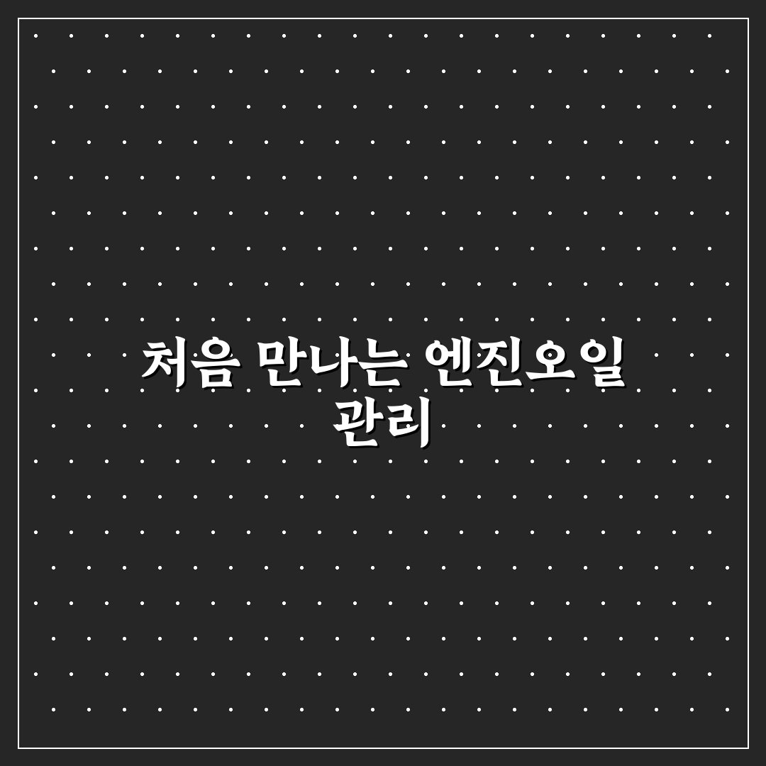 엔진오일 교체 주기 확인하는 쉬운 기준과 점검 방법 사용후기