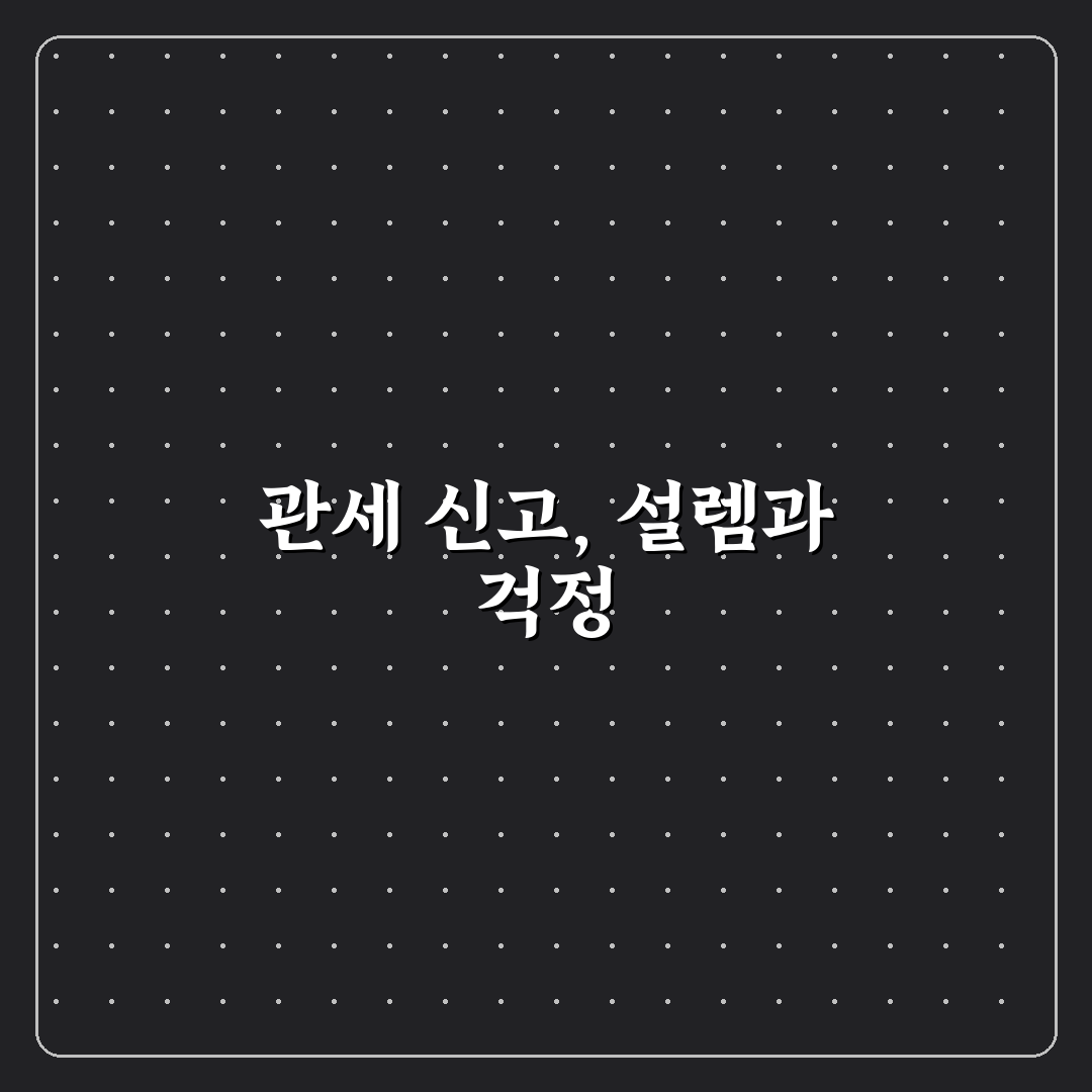 관세 자진 신고 기준과 면세 한도 쉽게 이해하는 방법 사용후기
