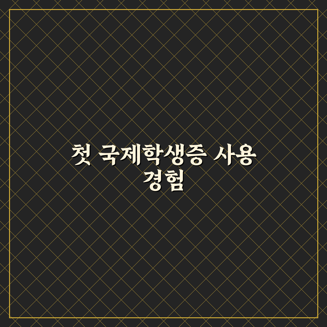 국제학생증 발급법과 해외 할인 혜택 챙기는 준비 순서 직접 써본 후기