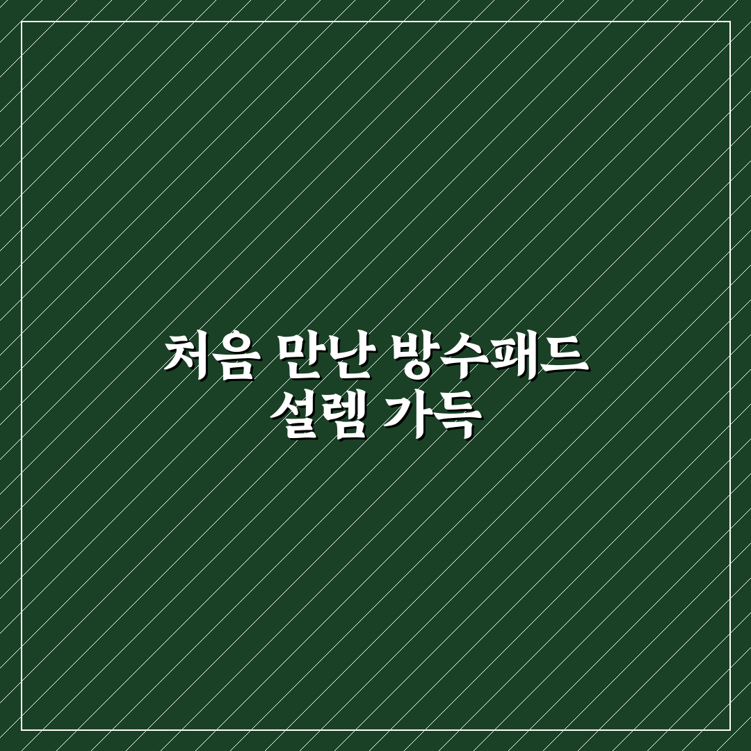 포몽드 방수패드 사용 후기, 직접 써보니 느낀 점들