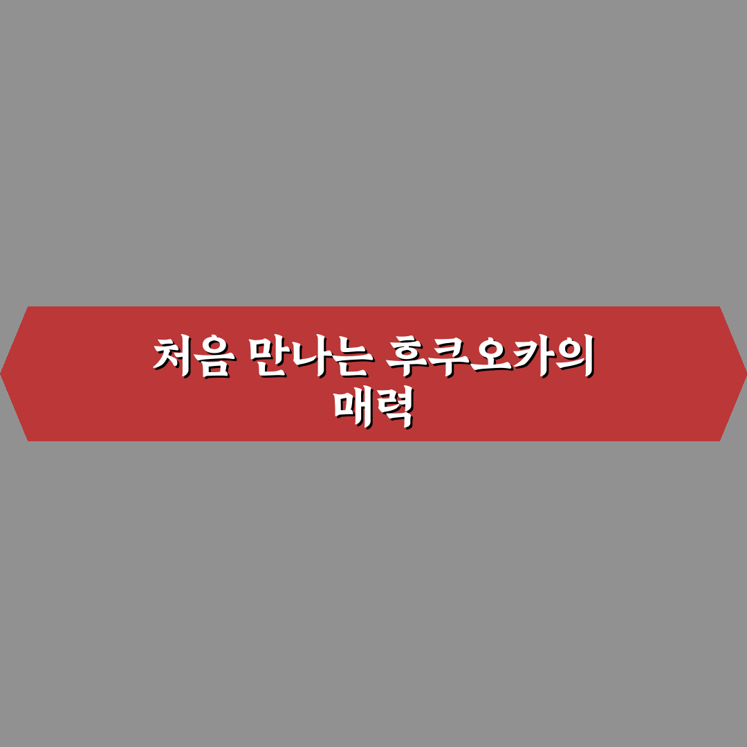 후쿠오카 놀거리 방문 후기, 실제로 즐겨보니 어떤지