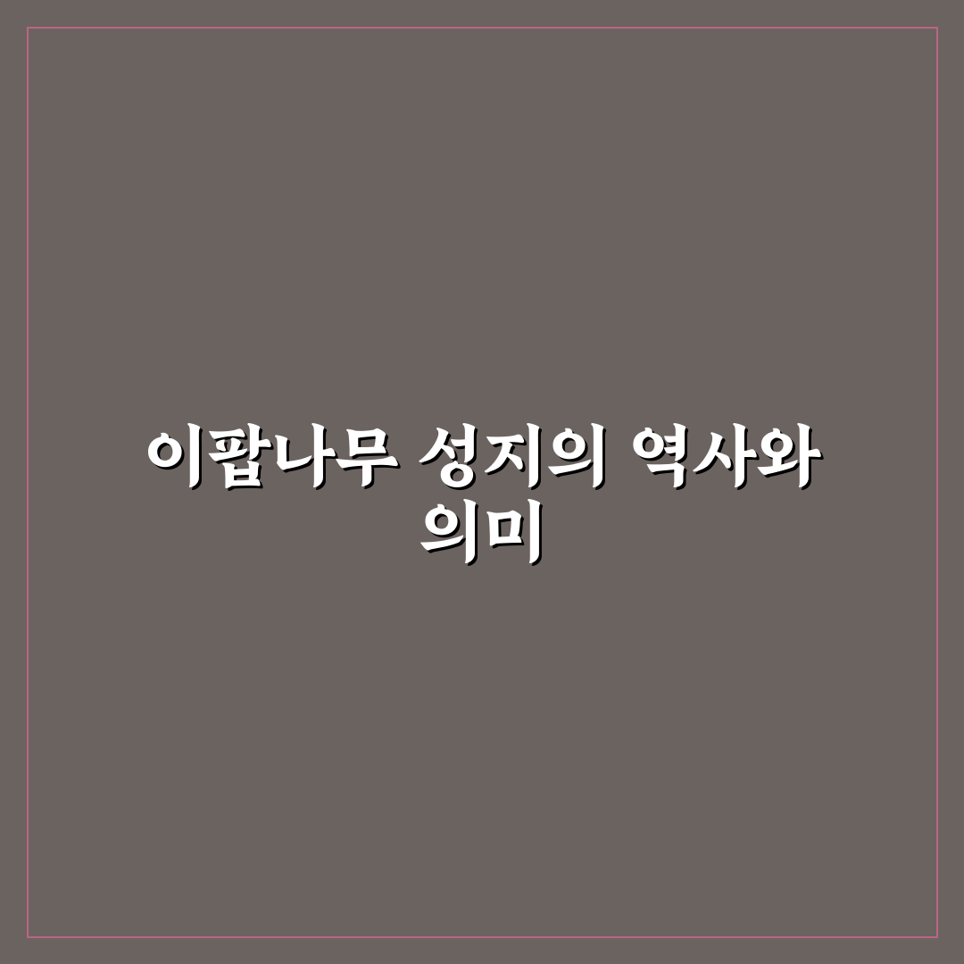 이팝나무 성지 방문 꿀팁과 즐길 거리 정리