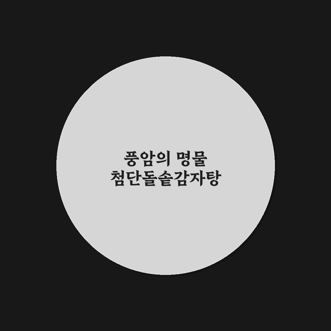 첨단돌솥감자탕 풍암 방문 전 알아두면 좋은 꿀팁