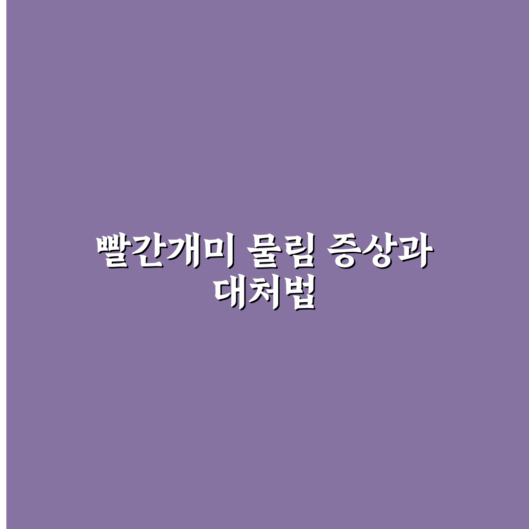 빨간개미 물렸을때 대처법과 증상 알아두기 꿀팁