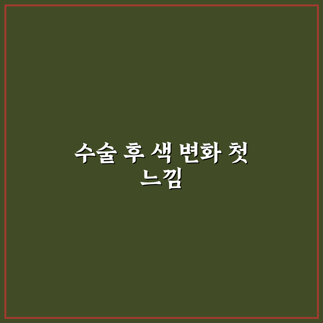 백내장 수술후 염색, 직접 해보니 피부 자극은 어땠나